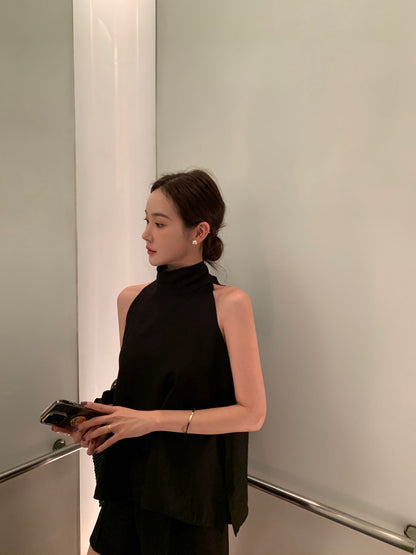 French Minimalist Tie Shirt