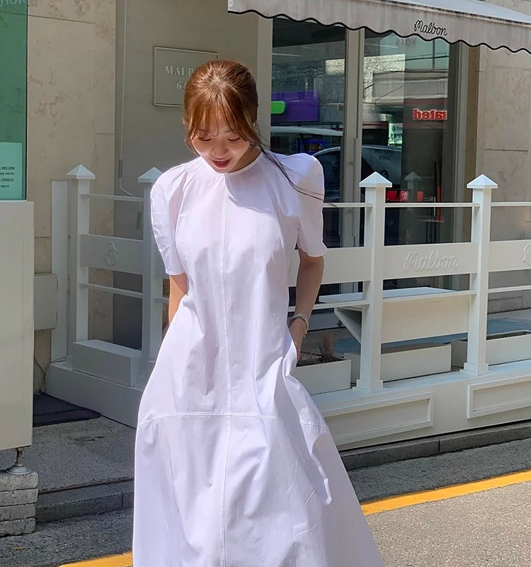 Chic Round Neck Dress