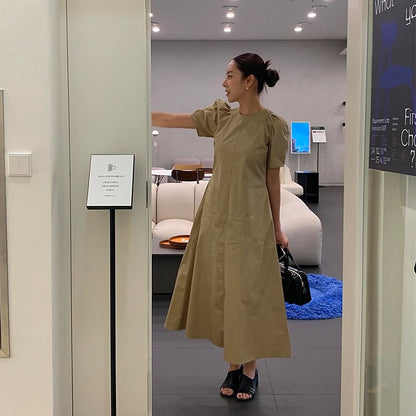 Chic Round Neck Dress