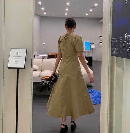 Chic Round Neck Dress