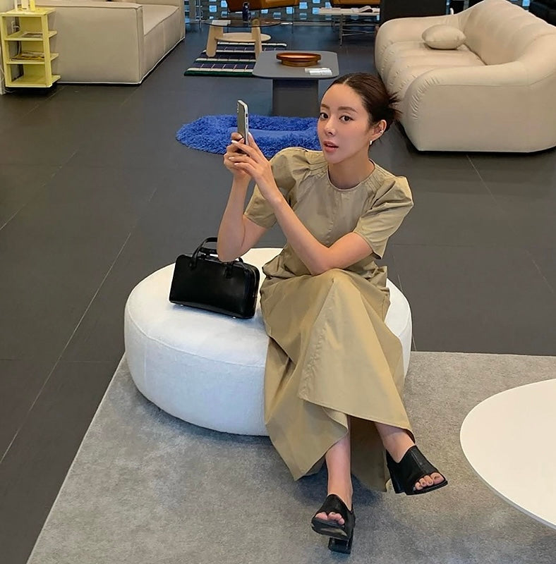 Chic Round Neck Dress