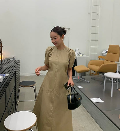 Chic Round Neck Dress