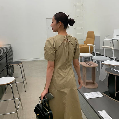 Chic Round Neck Dress