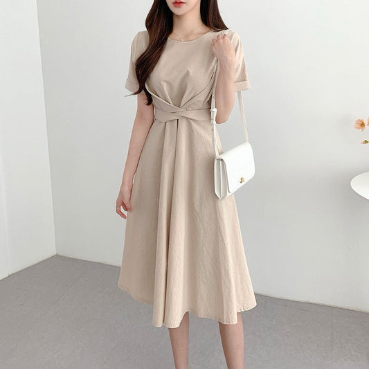 Elegant Knot-Tie Dress