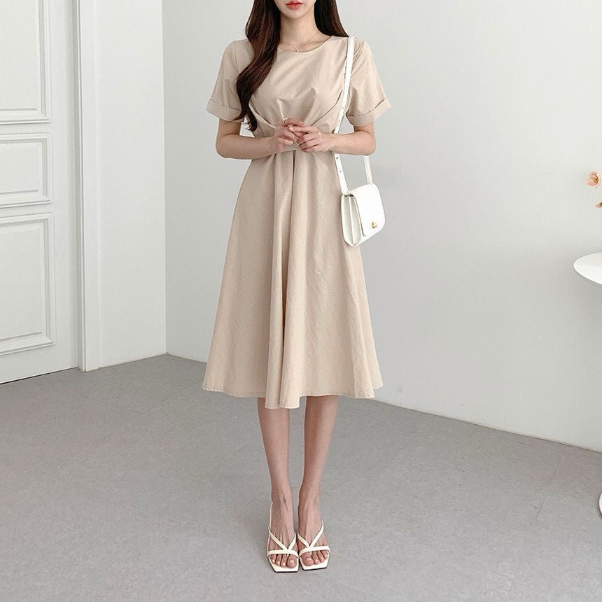 Elegant Knot-Tie Dress