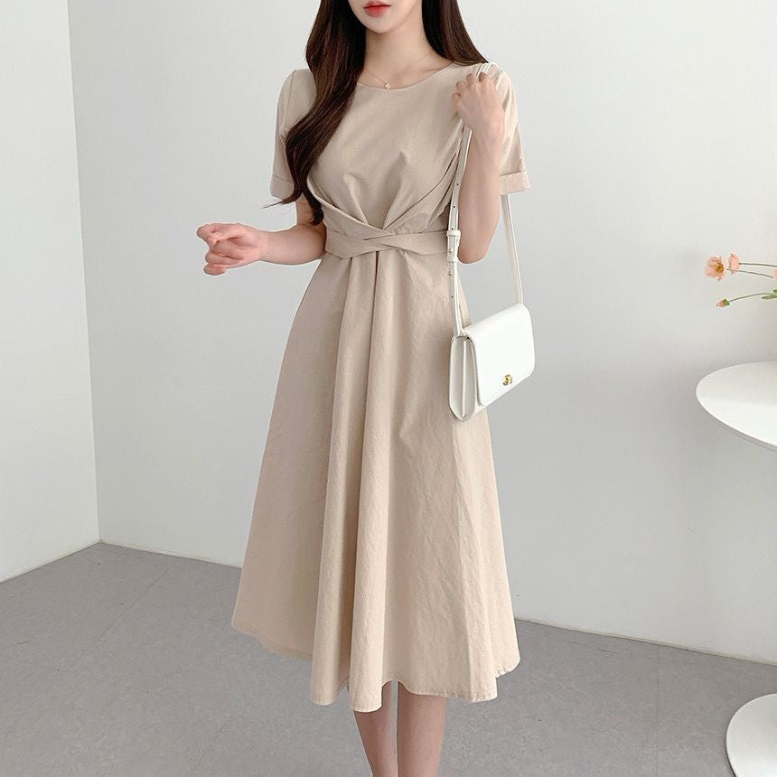 Elegant Knot-Tie Dress