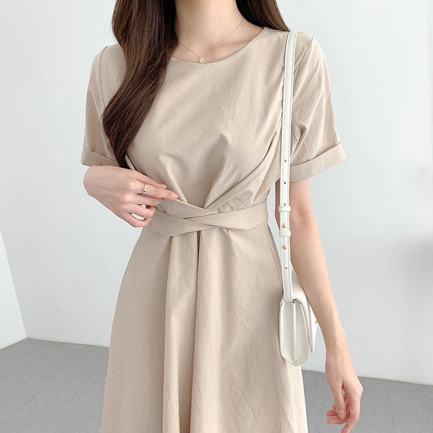 Elegant Knot-Tie Dress