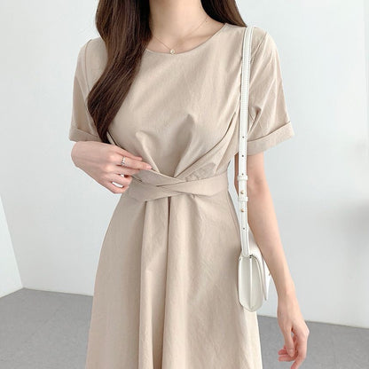 Elegant Knot-Tie Dress