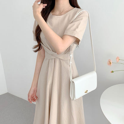 Elegant Knot-Tie Dress