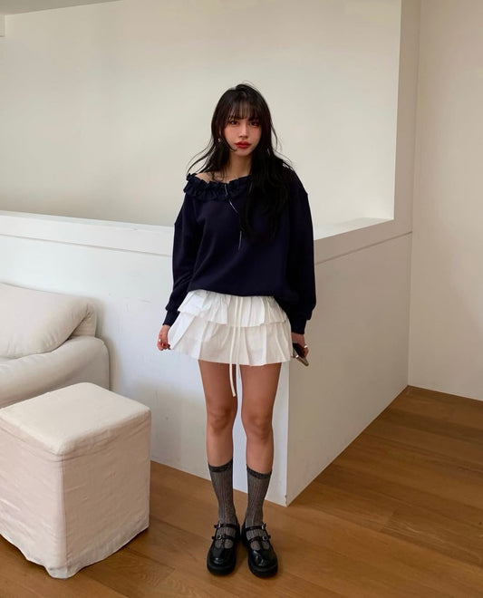 假兩件蛋糕褲裙