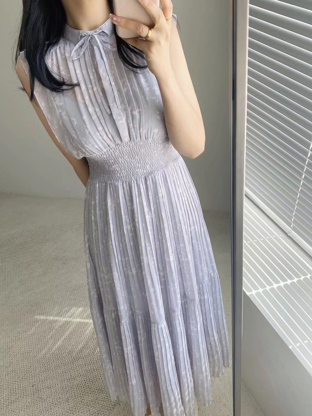 Sweet Flutter Sleeve Floral Dress