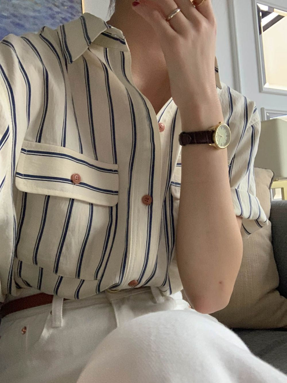 簡約條紋恤衫