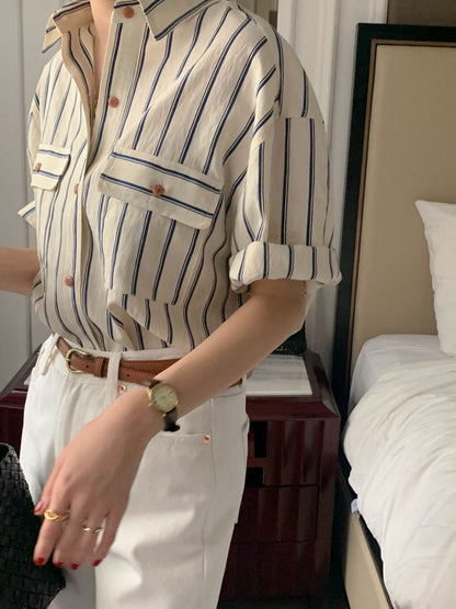 簡約條紋恤衫