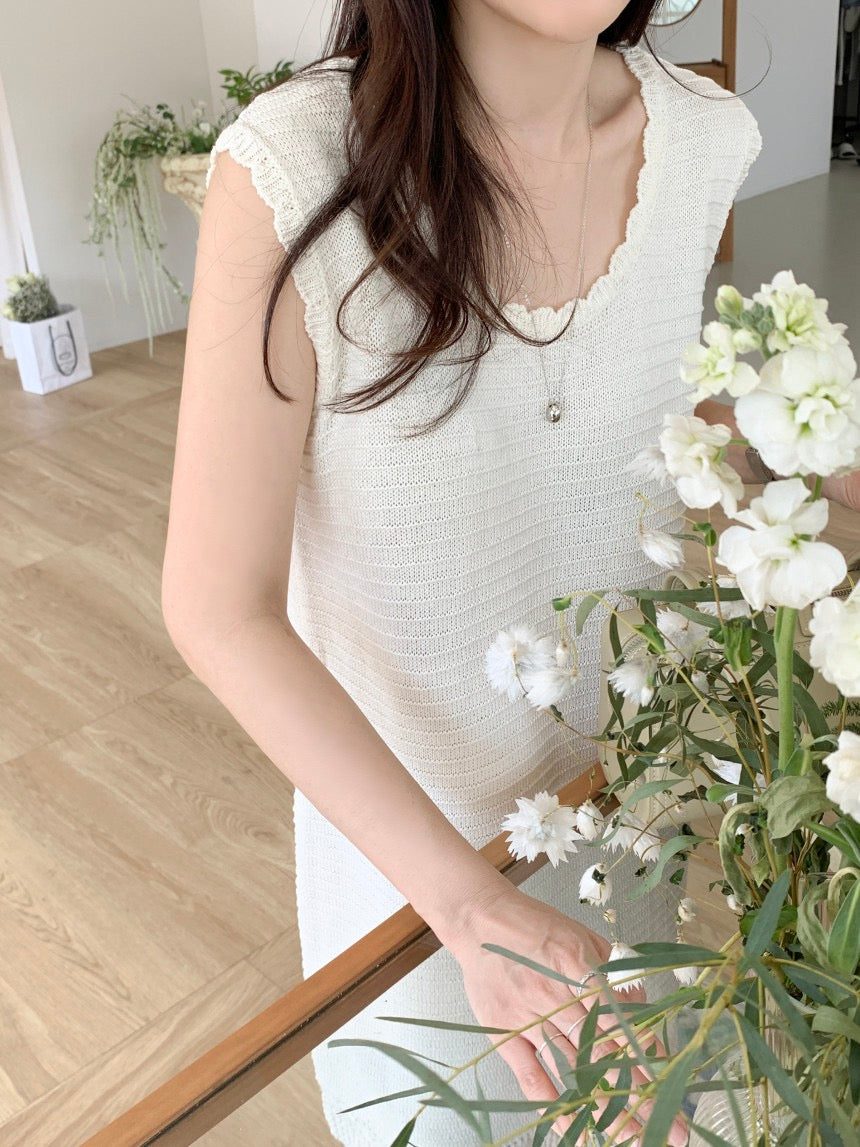 針織背心連身裙