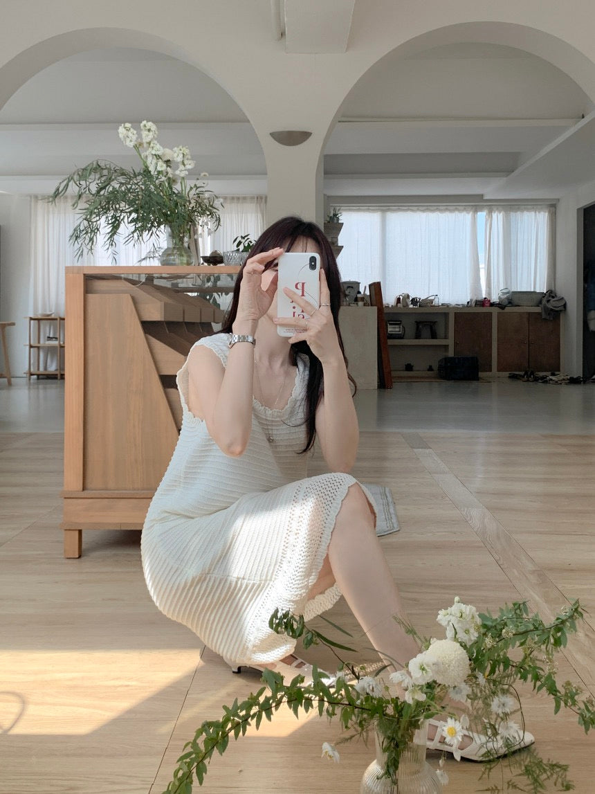 針織背心連身裙