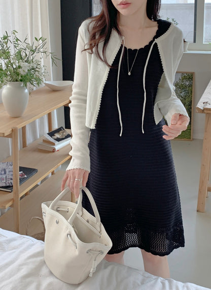 針織背心連身裙