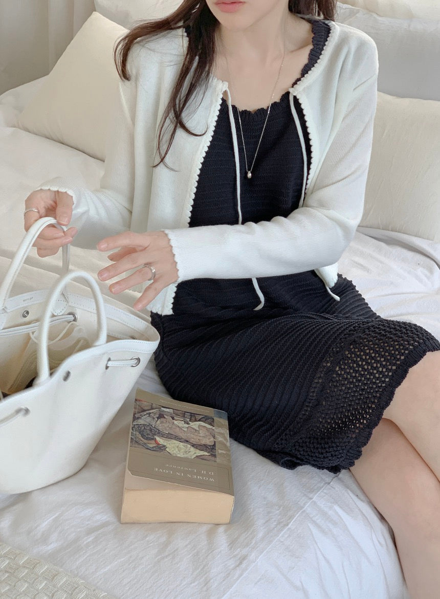 針織背心連身裙