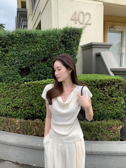 オフショルダーニットトップ