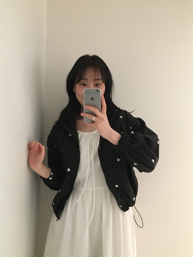 クロシェセーターストラップキャミソール+パフスリーブワンピースセット