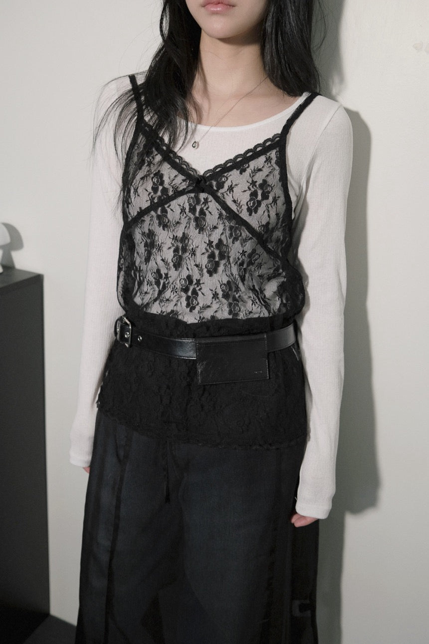 Lace V-neck Layered Camisole
