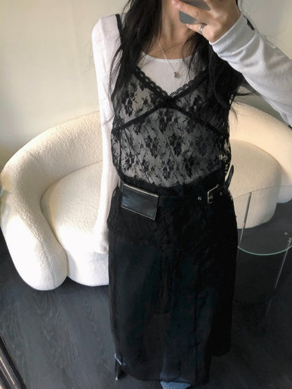 Lace V-neck Layered Camisole