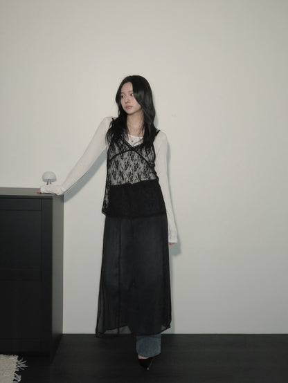 Lace V-neck Layered Camisole