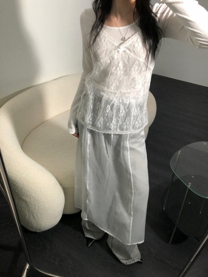 Lace V-neck Layered Camisole