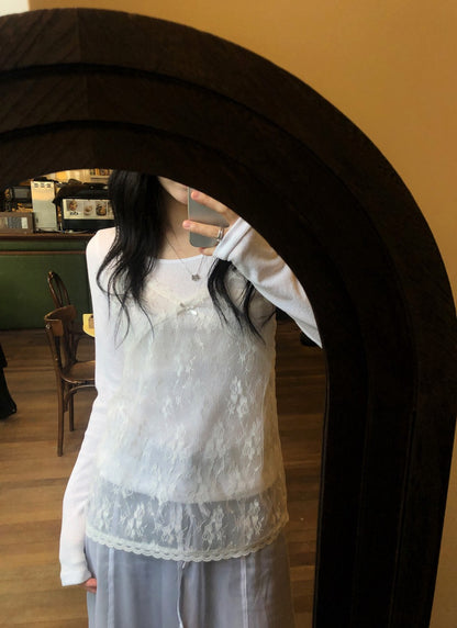 Lace V-neck Layered Camisole