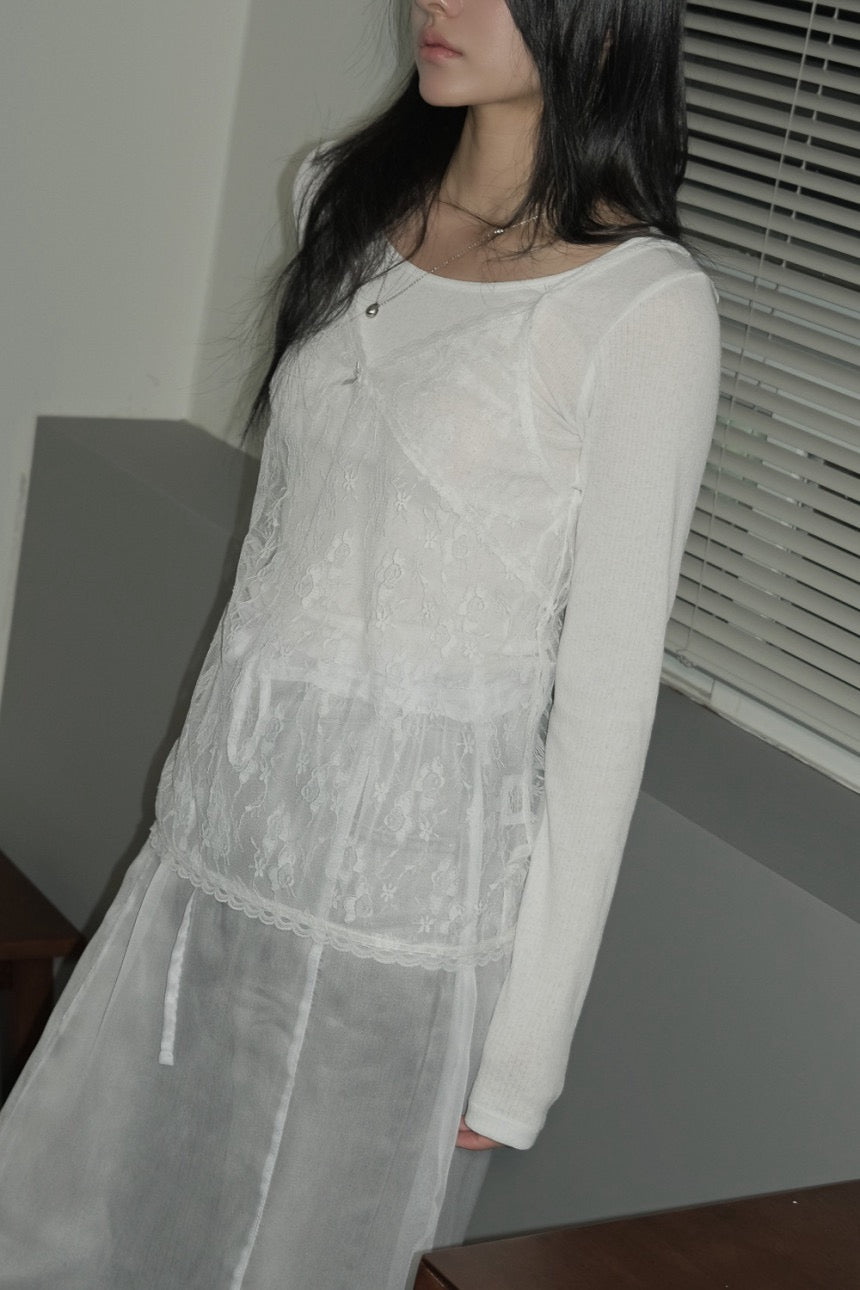 Lace V-neck Layered Camisole