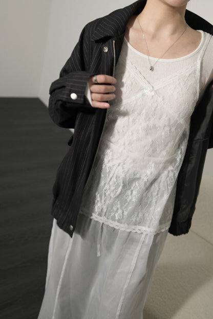 Lace V-neck Layered Camisole