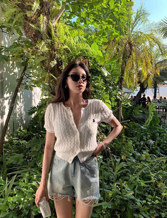 Classic Cable Knit Cardigan