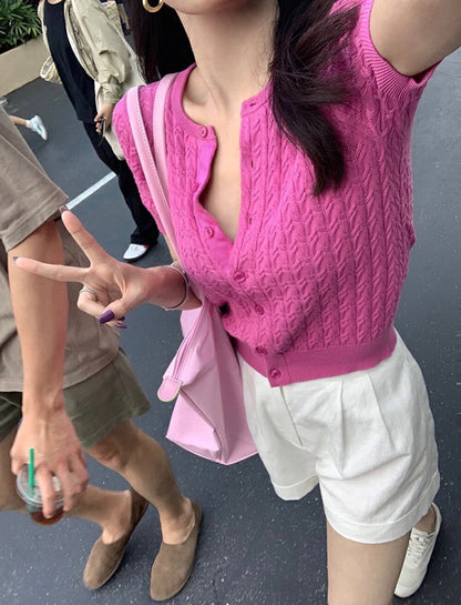 Classic Cable Knit Cardigan