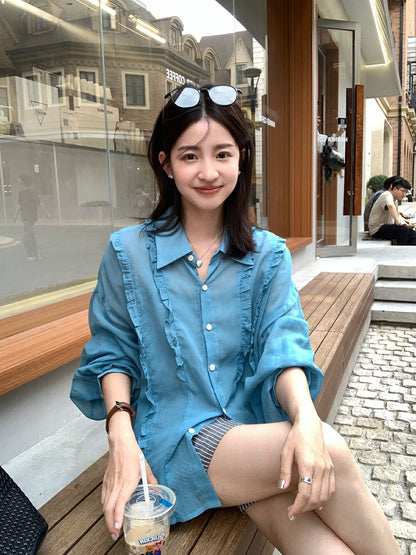French Ruffle Blouse
