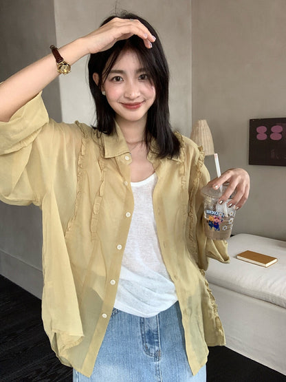 French Ruffle Blouse