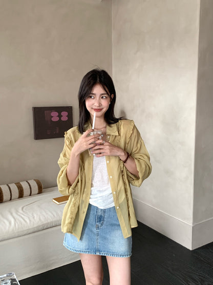 French Ruffle Blouse