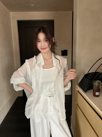 French Ruffle Blouse