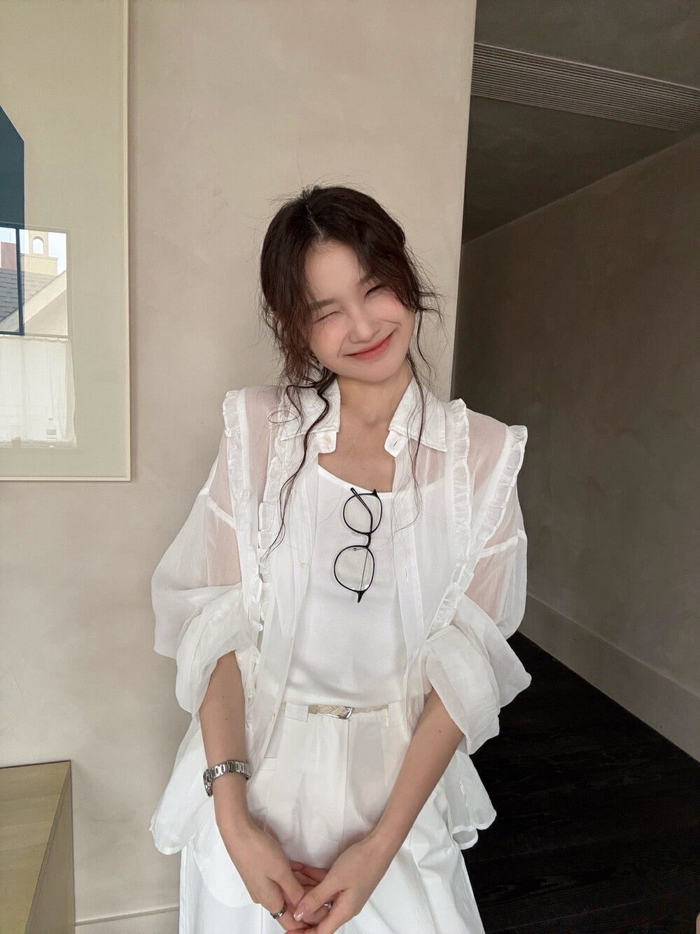 French Ruffle Blouse
