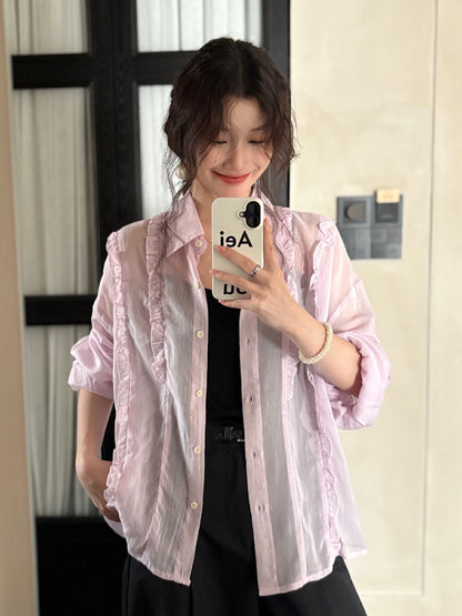 French Ruffle Blouse