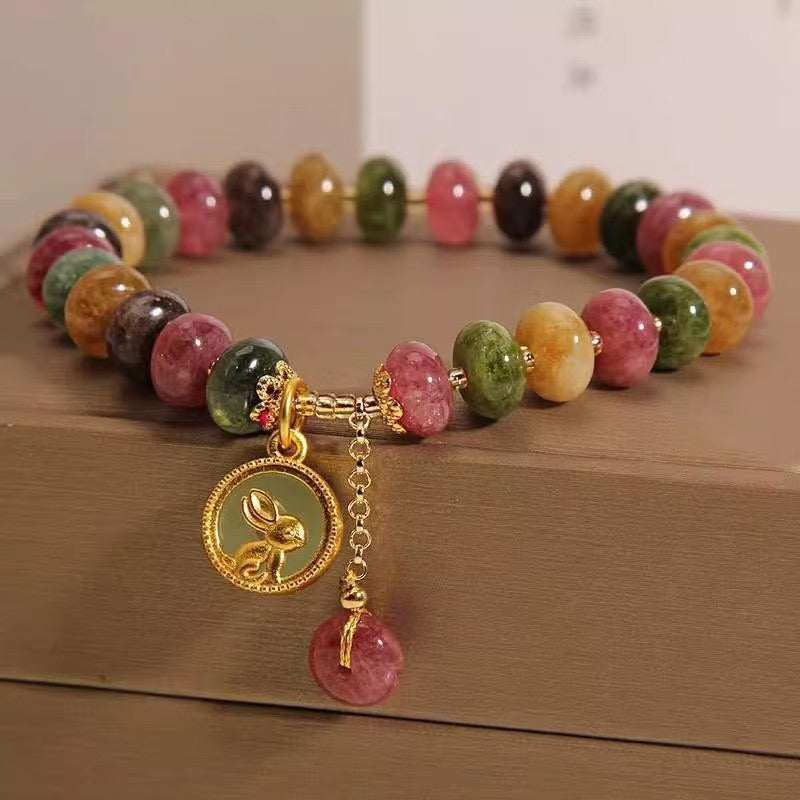 Natural Tourmaline Gemstone Bracelet