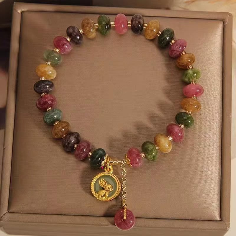 Natural Tourmaline Gemstone Bracelet