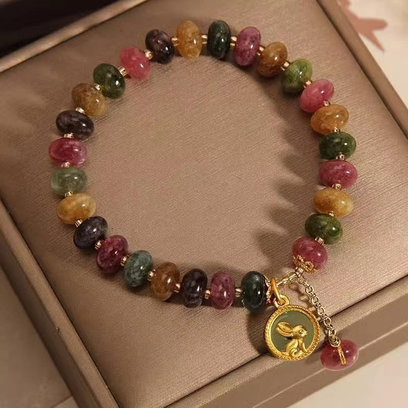 Natural Tourmaline Gemstone Bracelet
