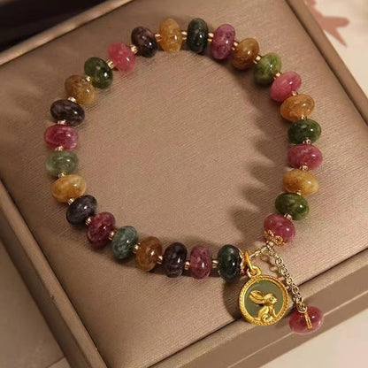 Natural Tourmaline Gemstone Bracelet