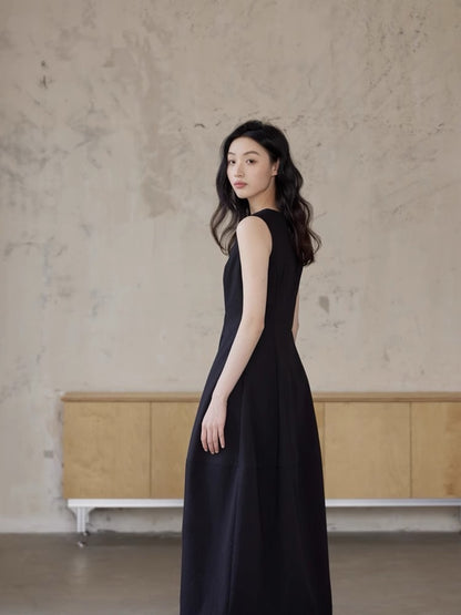 法式背心花苞裙