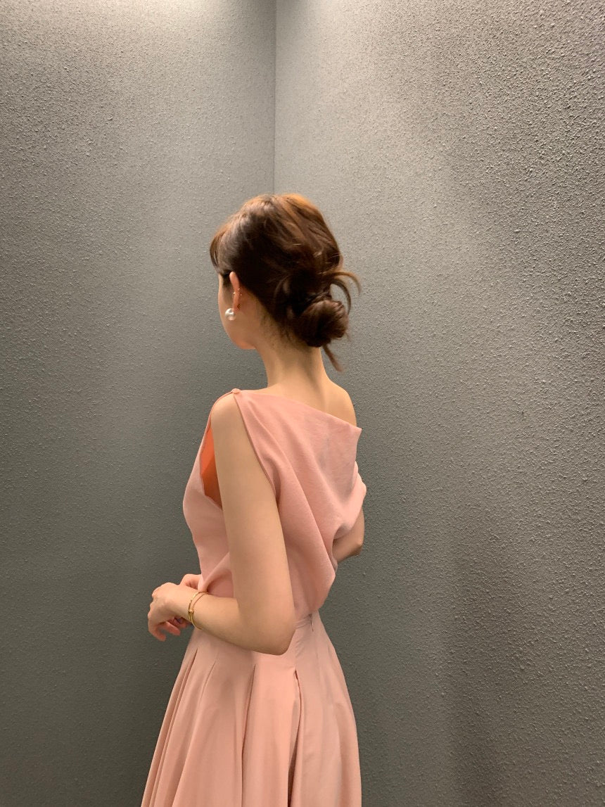 Off-shoulder Top + High-waisted Skirt Set