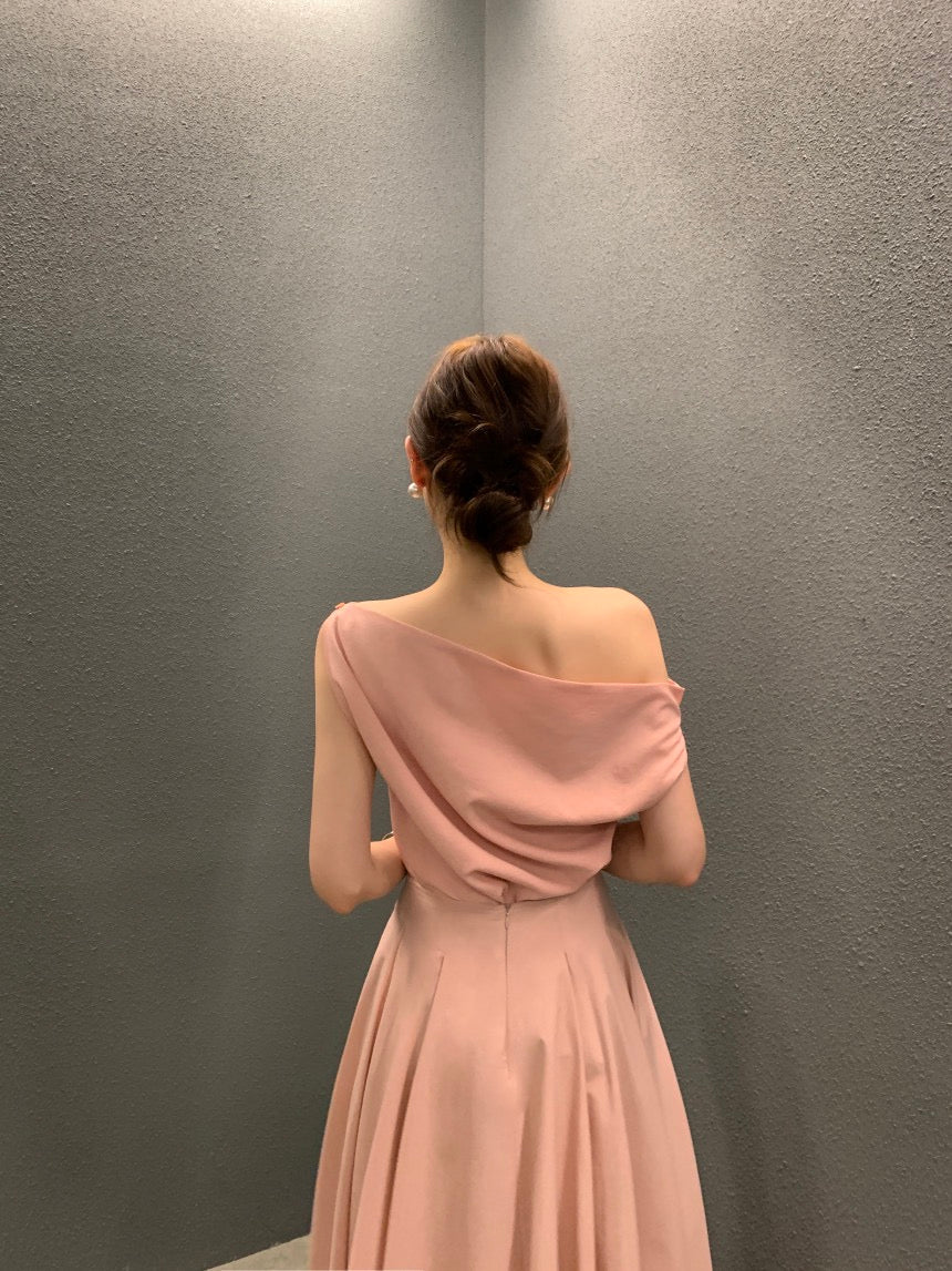 Off-shoulder Top + High-waisted Skirt Set