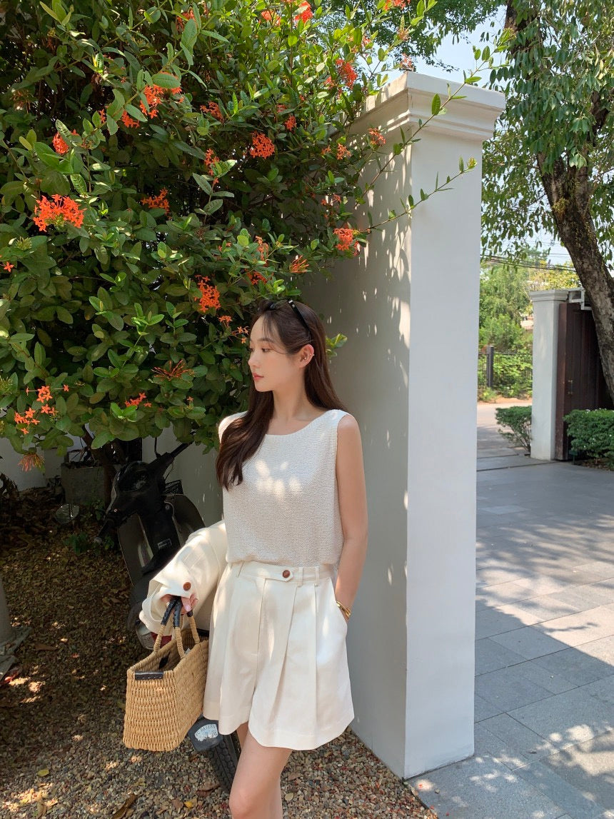 簡約無袖針織背心