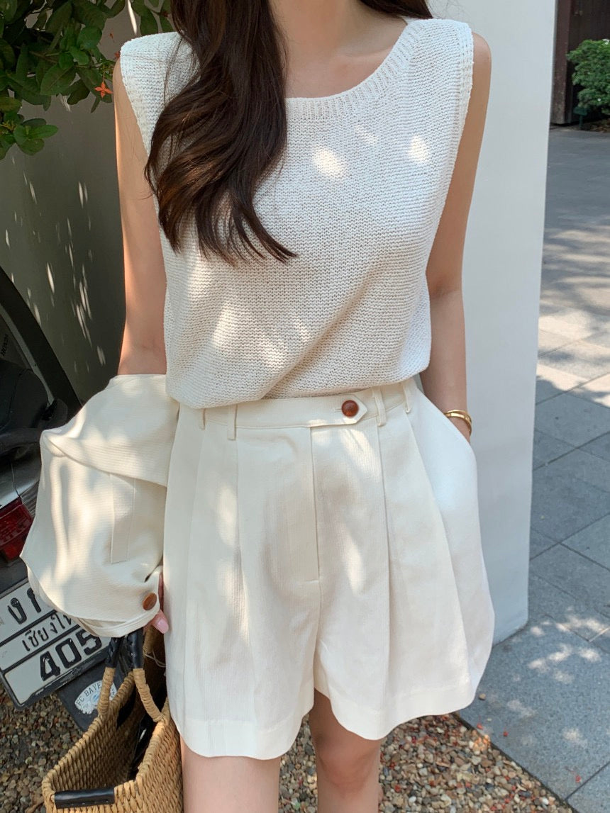 簡約無袖針織背心