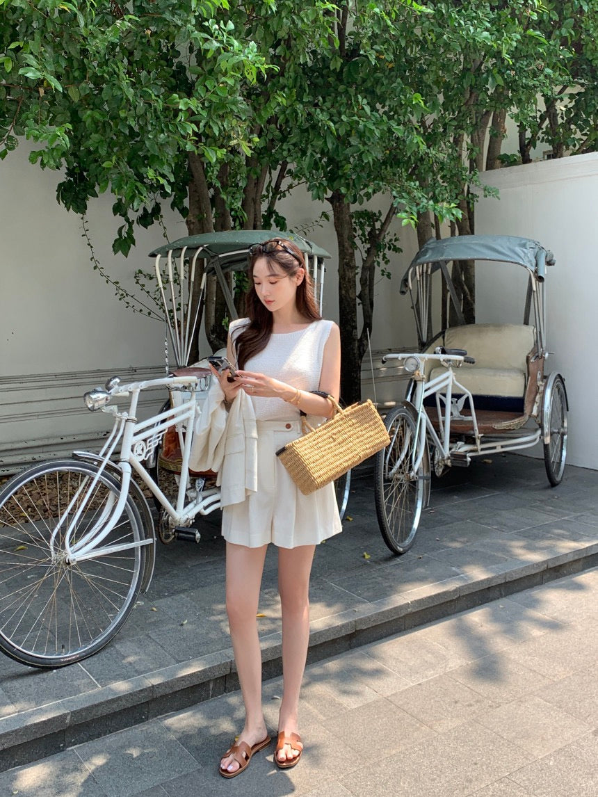 簡約無袖針織背心