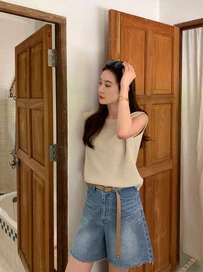 簡約無袖針織背心