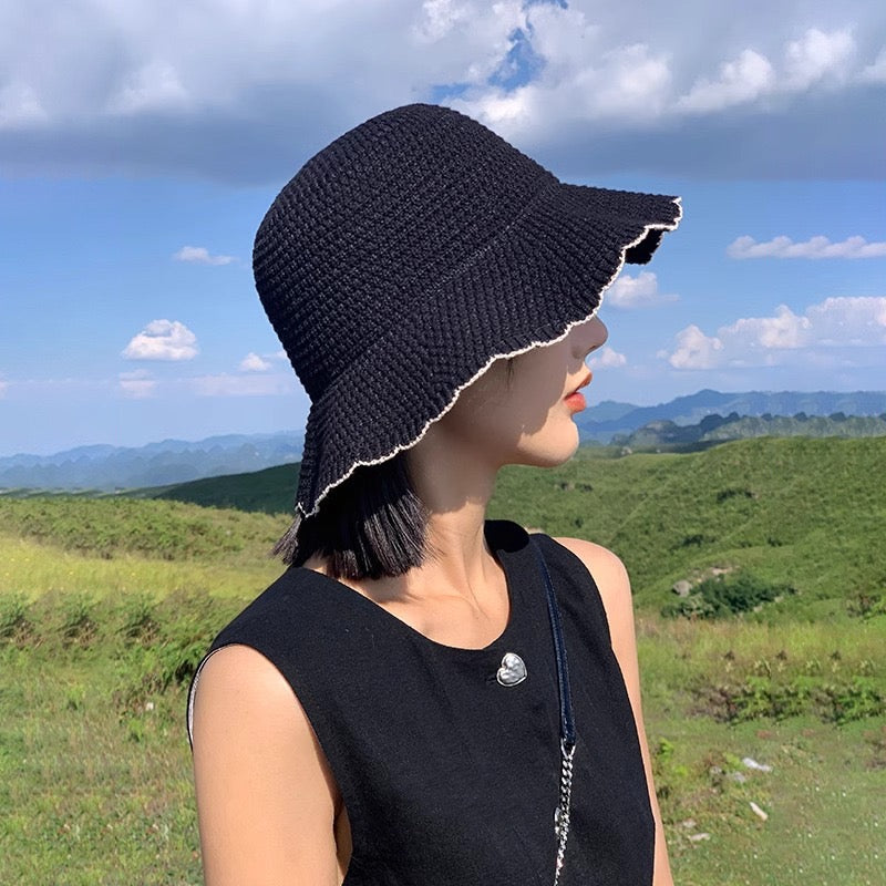 Japanese Style Knitted Bucket Hat